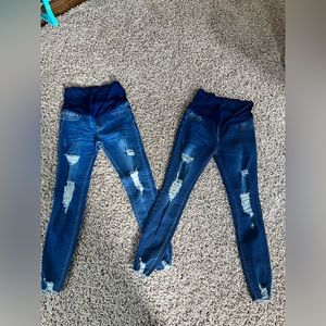 SHEIN maternity skinny jeans bundle